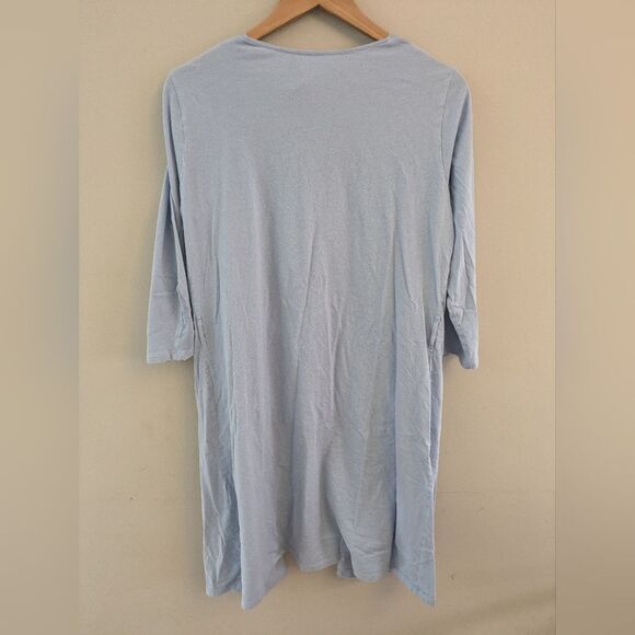 Laurence Tavernier Blue Cotton Robe Size M - Picture 3 of 7